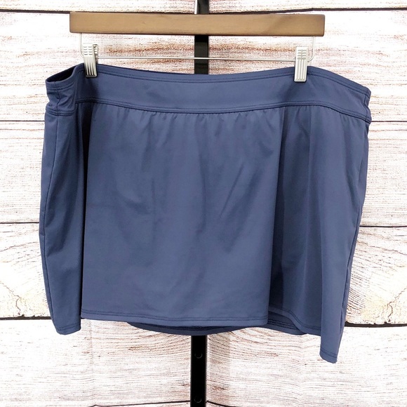 Lands End Blue Swim Skort Size 22W - Picture 1 of 9